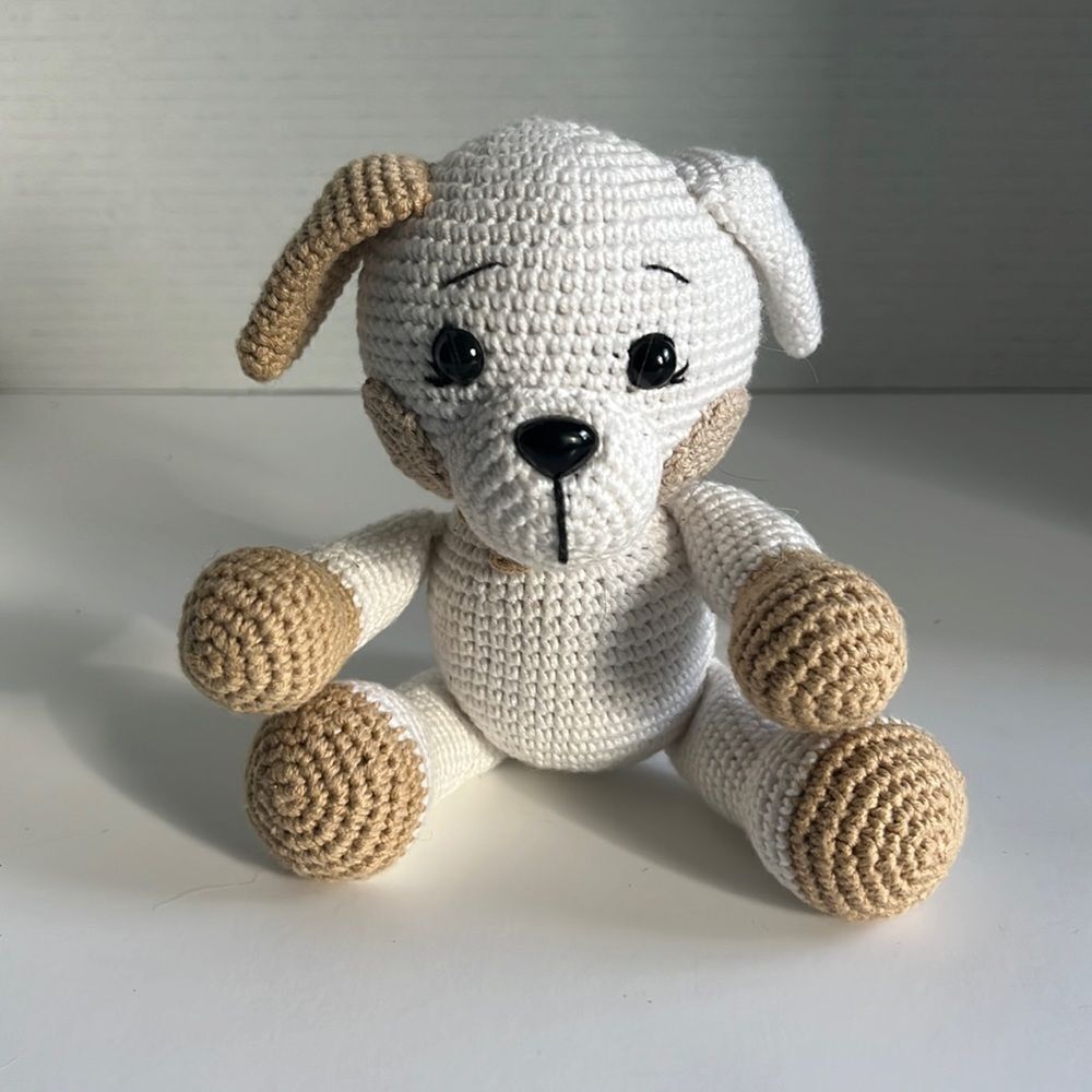 Handmade Amish Puppy Dog Crochet
